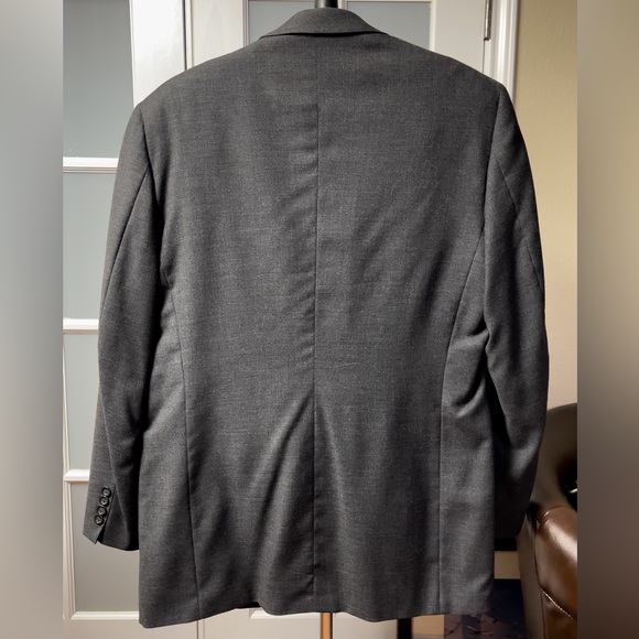 Pronto Uomo Men’s 44R Charcoal Gray Suit - Picture 3 of 12